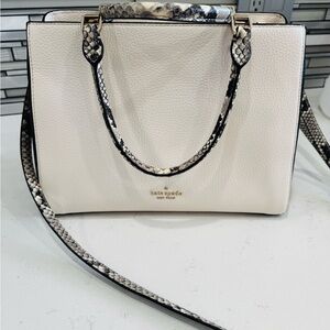 Kate Spade Cream and Black Satchel